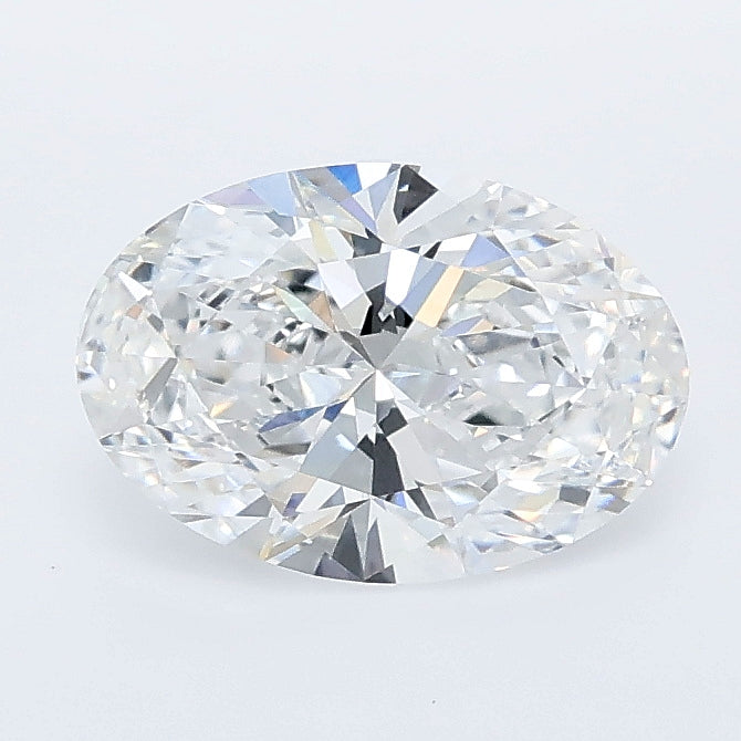 1.26 carat oval lab grown diamond D color VVS2 clarity