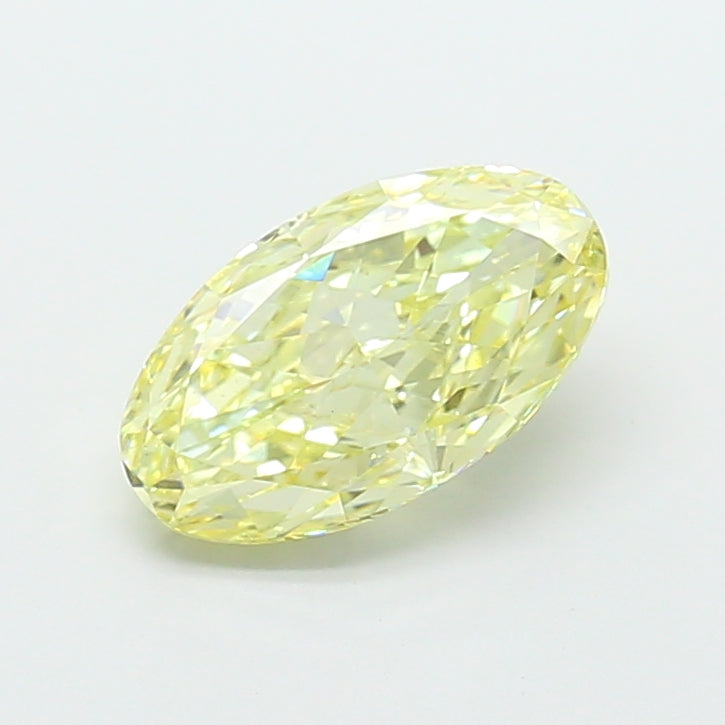 3.01 carat fancy yellow moval lab grown diamond VS1 clarity