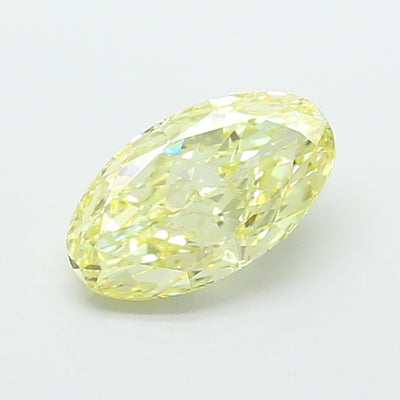 3.01 carat fancy yellow moval lab grown diamond VS1 clarity