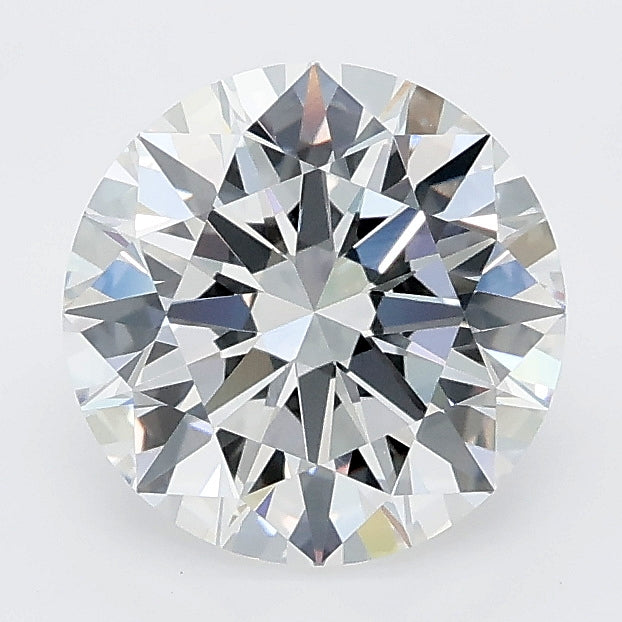 2.01 carat round lab grown diamond E color VVS2 clarity