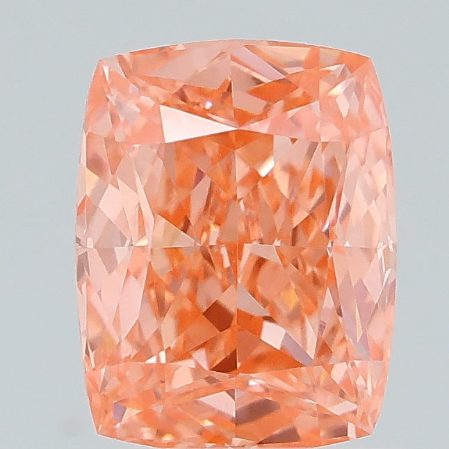 1.01 carat fancy pink cushion lab grown diamond VVS2 clarity