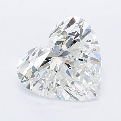 1.09 carat heart lab grown diamond E color VS1 clarity