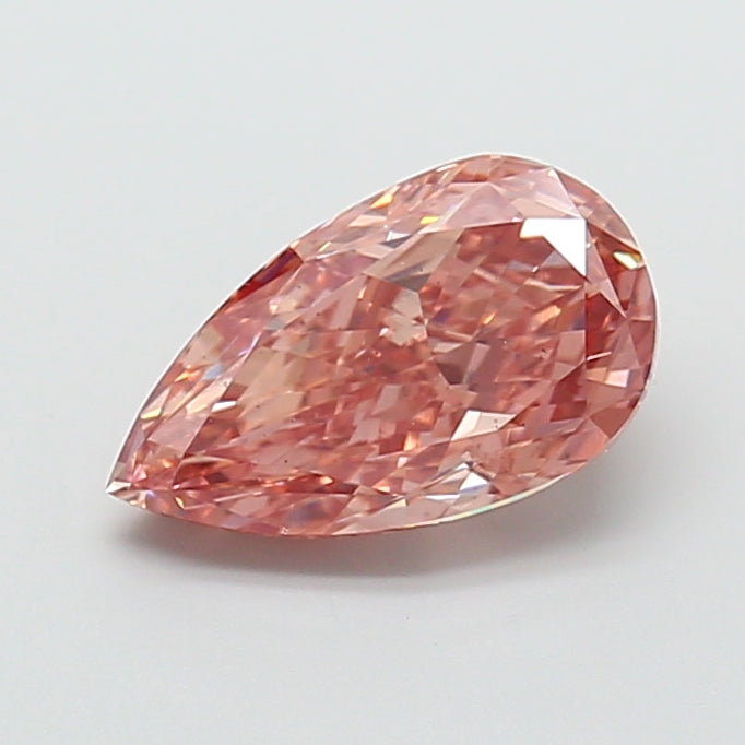 3.00 carat fancy vivid green pear lab grown diamond VS2 clarity