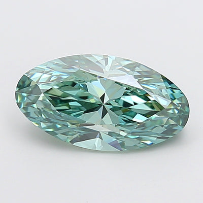 3.00 carat fancy vivid green moval lab grown diamond VVS2 clarity