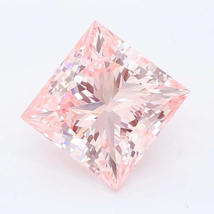 2.00 carat fancy vivid pink princess lab grown diamond VS2 clarity