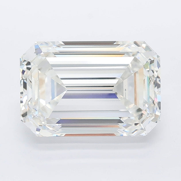 5.07 carat emerald lab grown diamond E color VS1 clarity