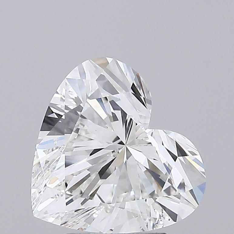 3.52 carat heart lab grown diamond E color VS1 clarity