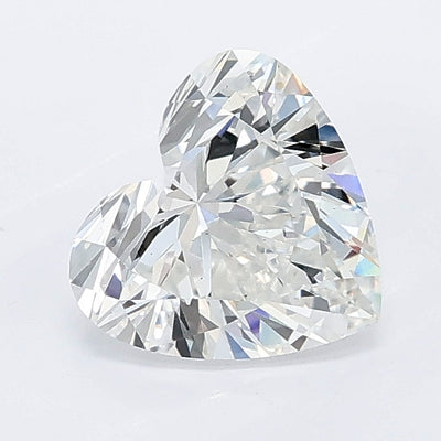 1.05 carat heart lab grown diamond E color VS2 clarity