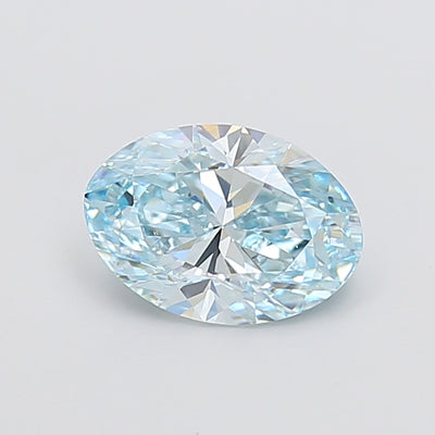 2.00 carat fancy vivid blue oval lab grown diamond VS1 clarity