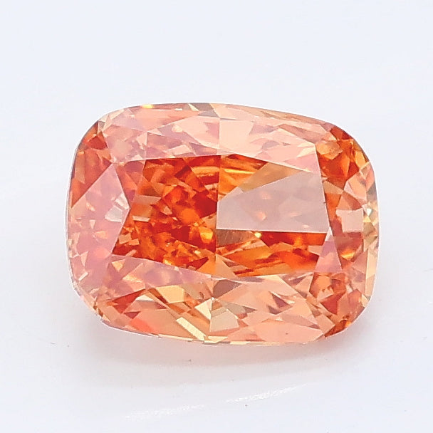 1.26 carat fancy yellowish brown cushion lab grown diamond VS2 clarity