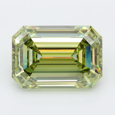 5.08 carat fancy vivid green emerald lab grown diamond VS1 clarity