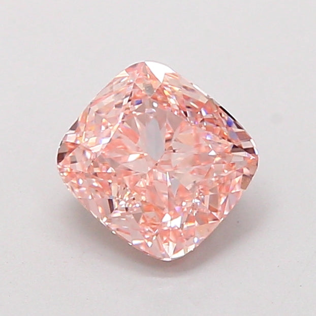 1.07 carat fancy intense pink cushion lab grown diamond VVS2 clarity