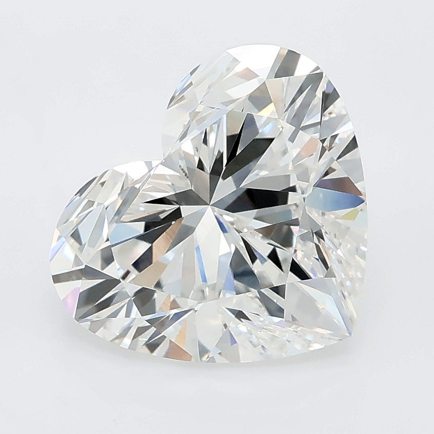 4.05 carat heart lab grown diamond E color VVS2 clarity
