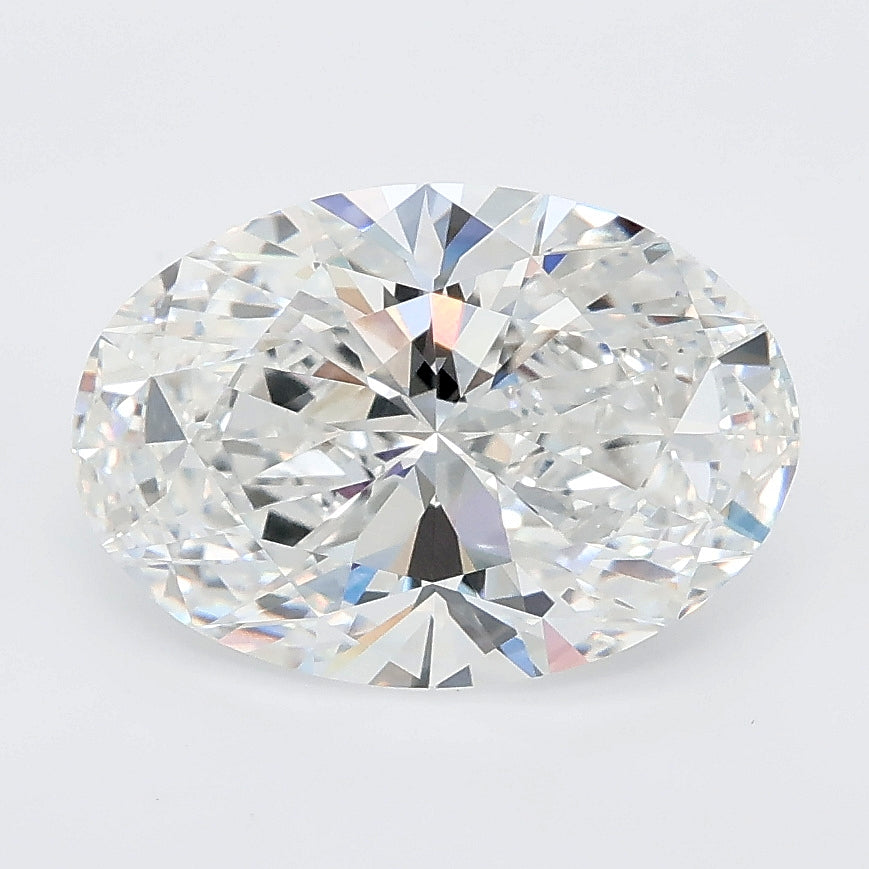 3.05 carat oval lab grown diamond D color VVS2 clarity