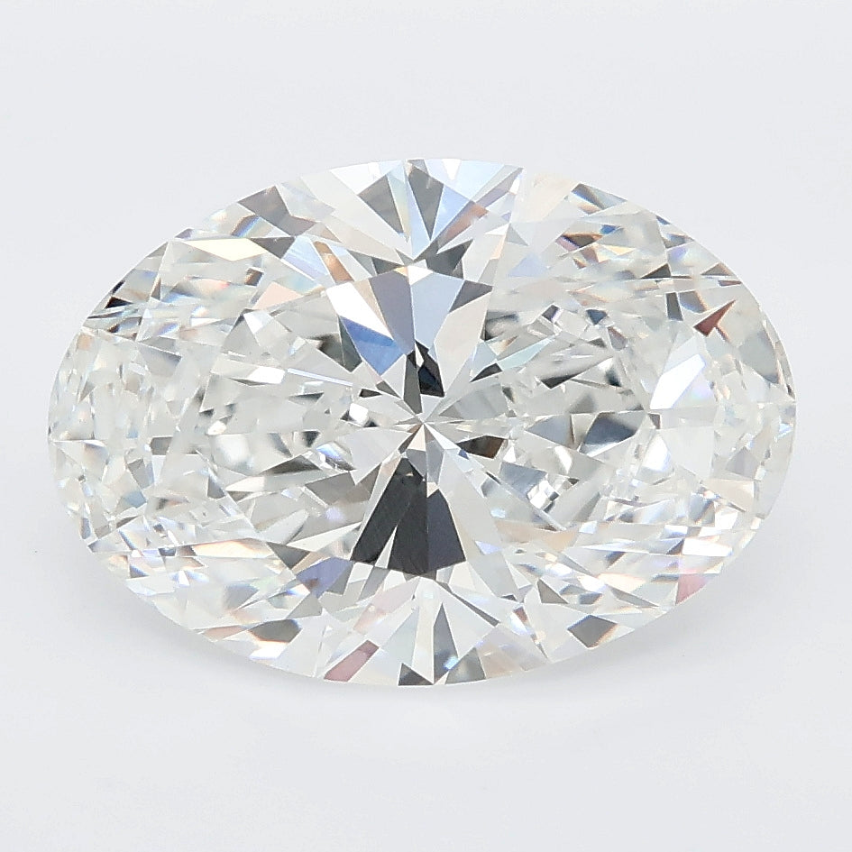 4.56 carat oval lab grown diamond E color VVS2 clarity