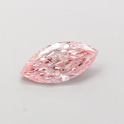 0.72 carat fancy intense pink marquise lab grown diamond VS2 clarity