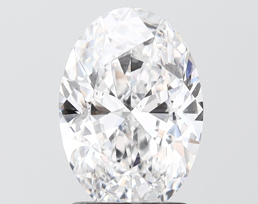 2.00 carat oval lab grown diamond D color VS2 clarity