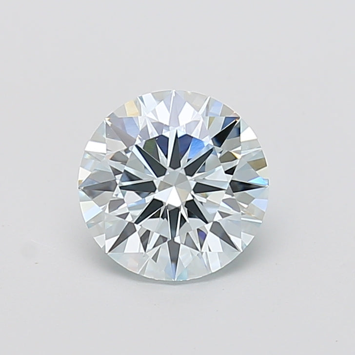 2.01 carat fancy light greenish blue round lab grown diamond VS1 clarity