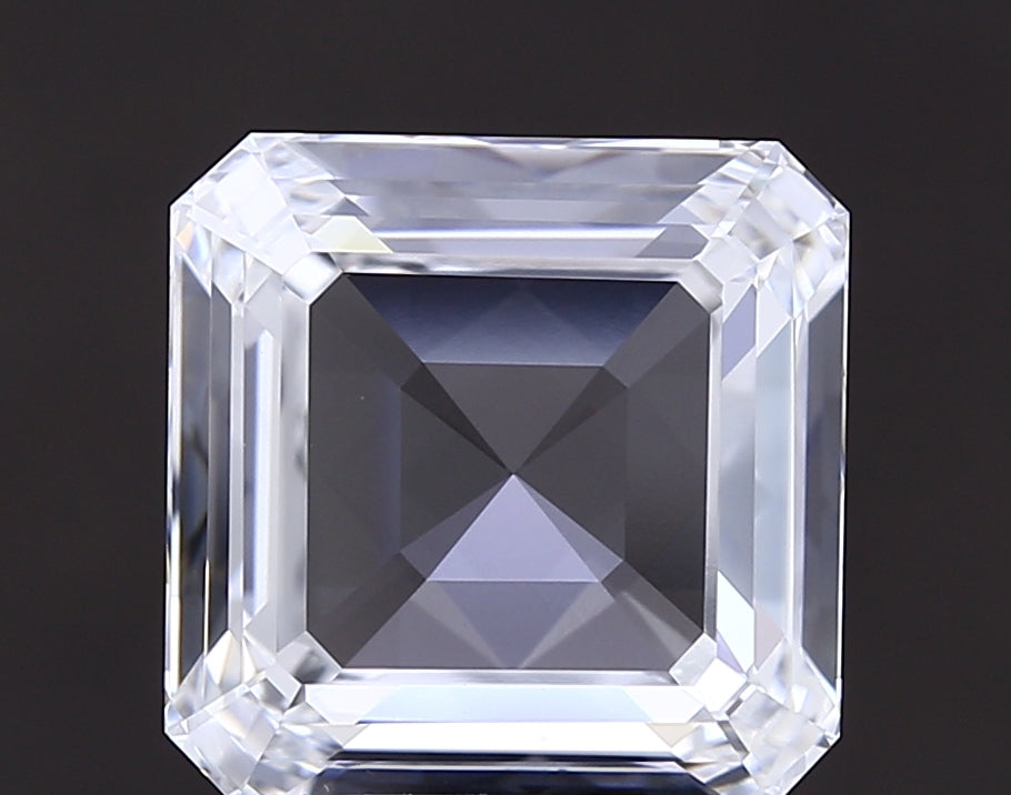 6.09 carat asscher lab grown diamond E color VVS2 clarity