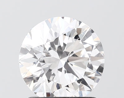 1.50 carat round lab grown diamond E color VS1 clarity