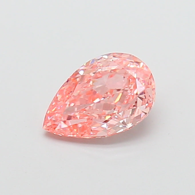 2.01 carat fancy vivid pink pear lab grown diamond VS1 clarity