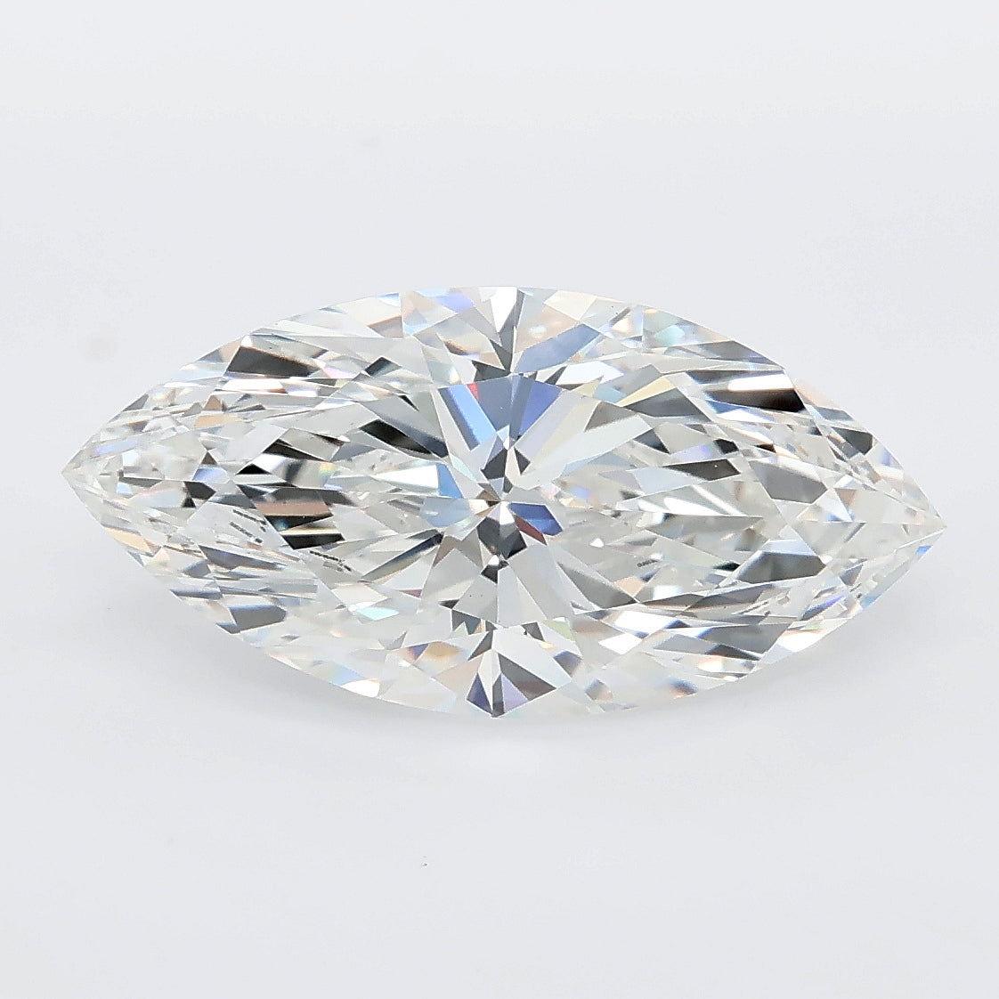 3.74 carat marquise lab grown diamond F color VVS2 clarity