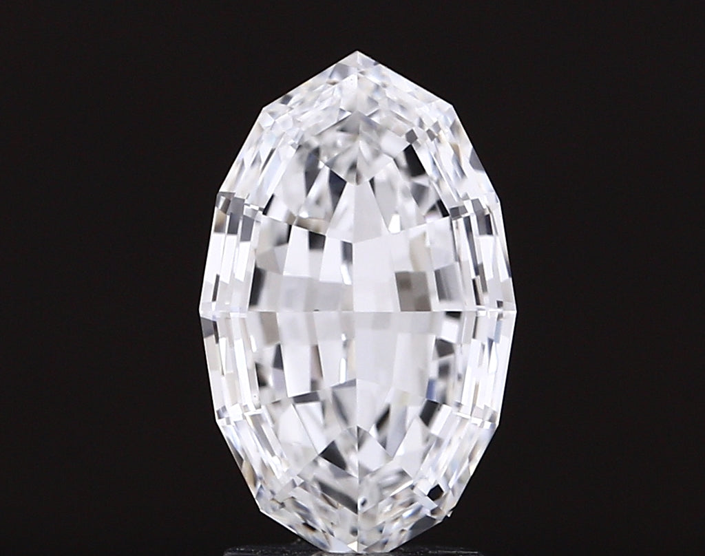 3.10 carat oval lab grown diamond E color VVS2 clarity