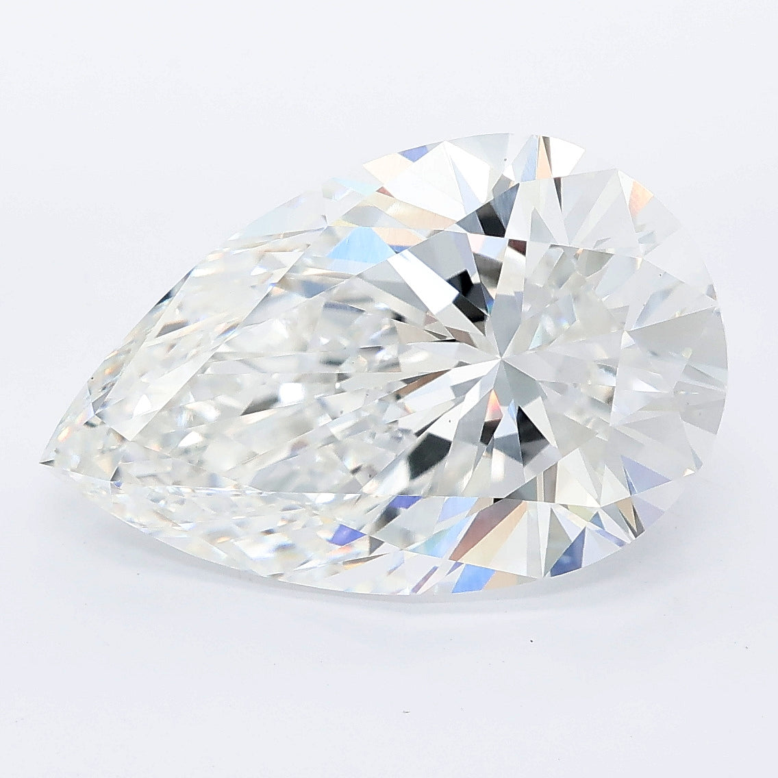 7.06 carat pear lab grown diamond D color VVS2 clarity