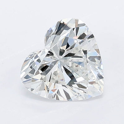 1.07 carat heart lab grown diamond E color VS1 clarity
