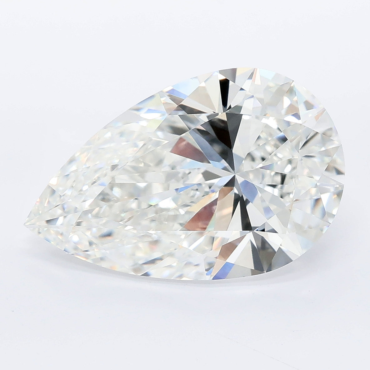 7.10 carat pear lab grown diamond E color VVS2 clarity