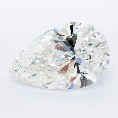 7.10 carat pear lab grown diamond E color VVS2 clarity