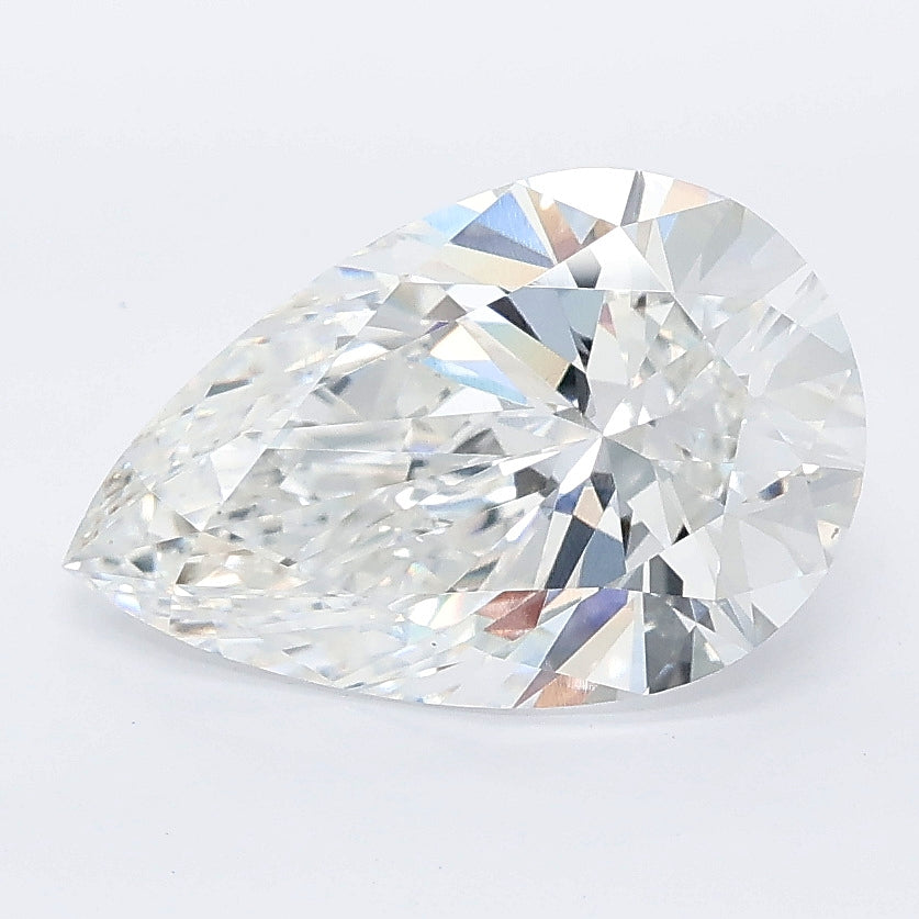 2.55 carat pear lab grown diamond E color VS1 clarity