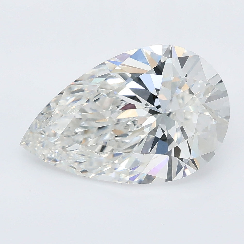 3.50 carat pear lab grown diamond E color VVS2 clarity