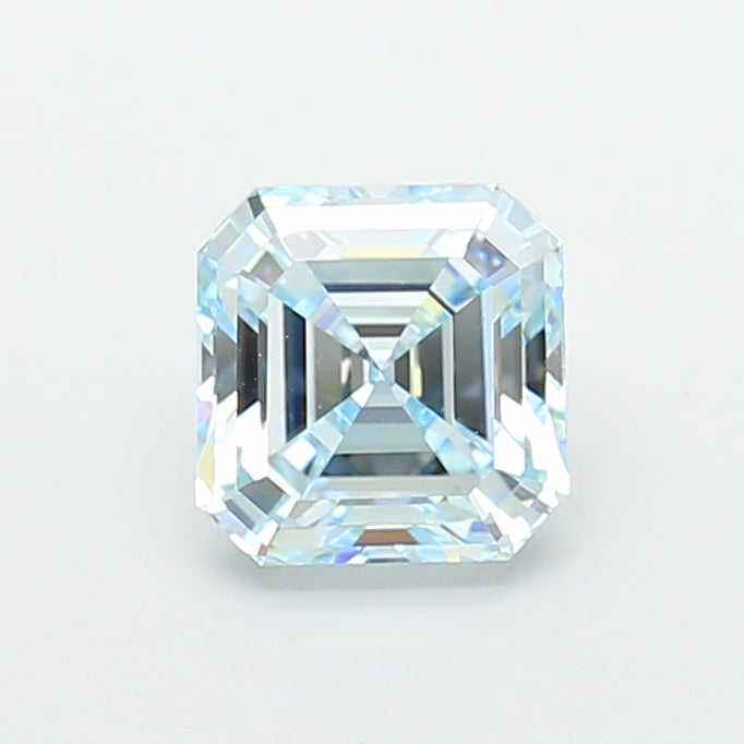 3.07 carat fancy intense blue asscher lab grown diamond VS1 clarity