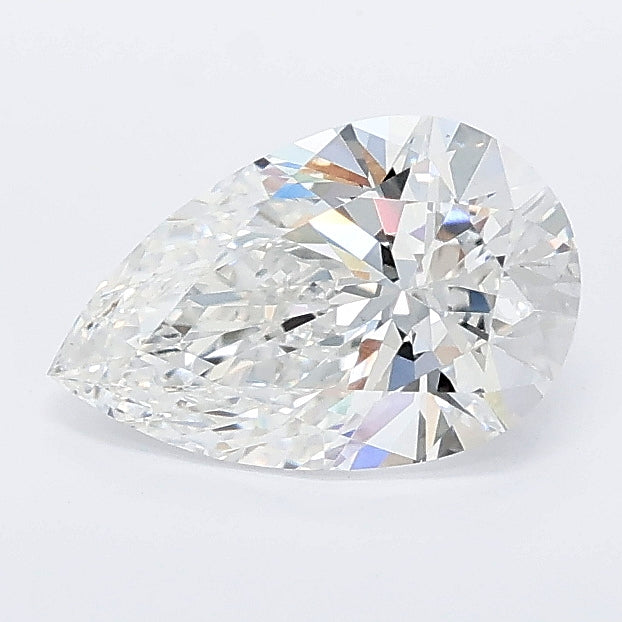 1.00 carat pear lab grown diamond D color VVS2 clarity