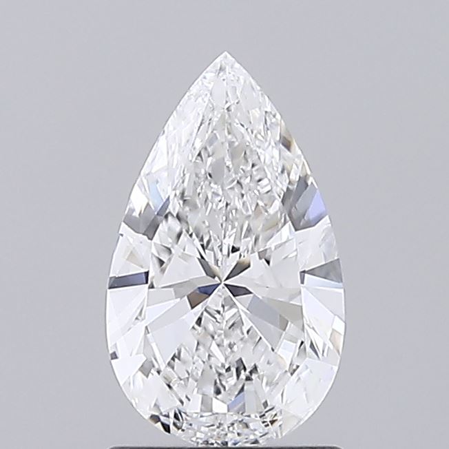 0.99 carat pear lab grown diamond E color VVS2 clarity