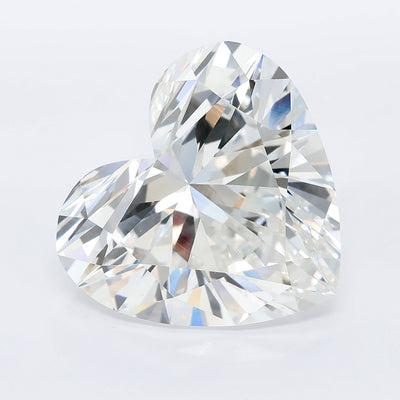 11.07 carat heart lab grown diamond F color VVS2 clarity