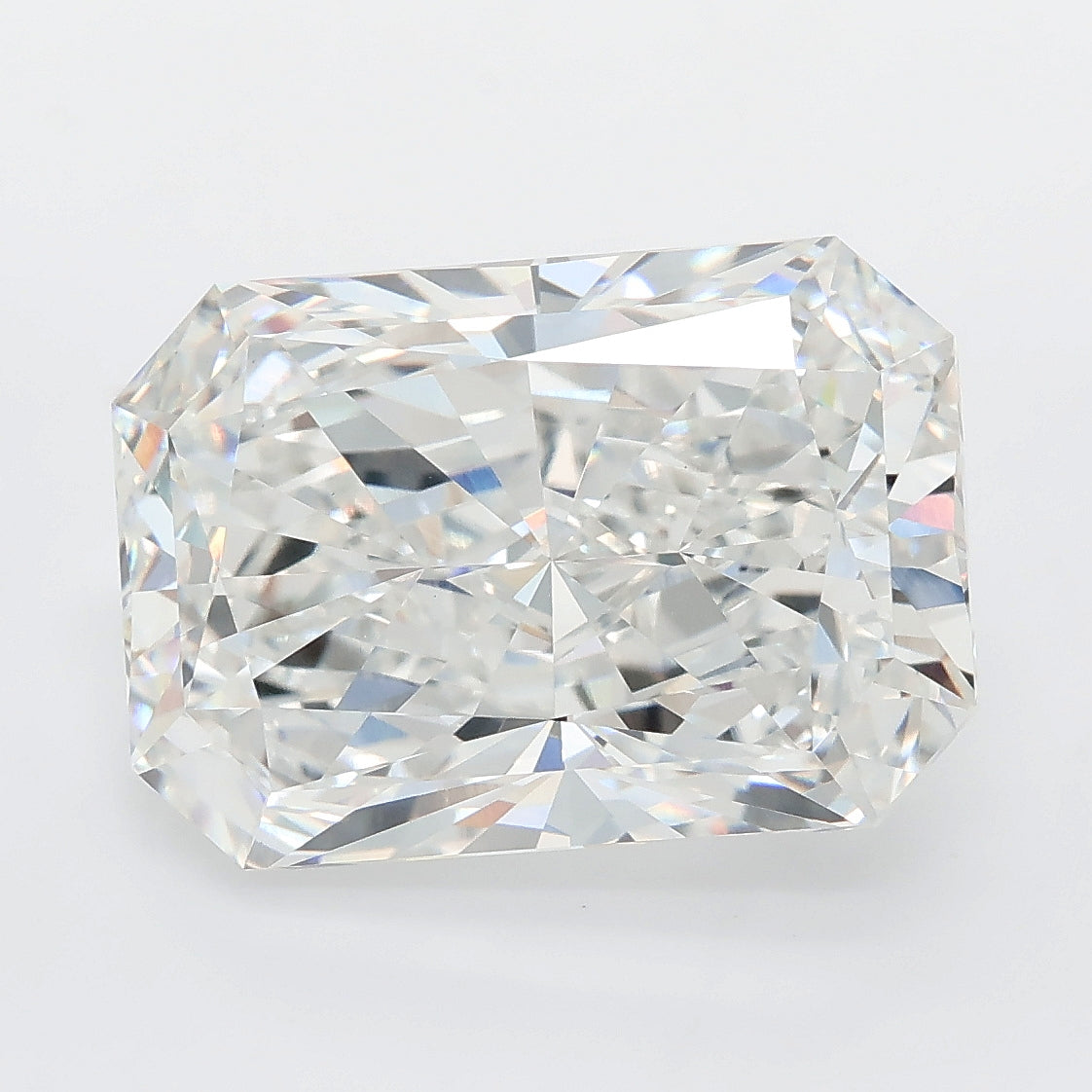 8.03 carat radiant lab grown diamond E color VS1 clarity