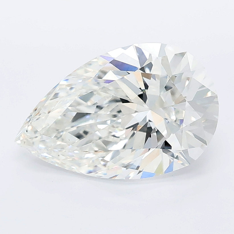 2.55 carat pear lab grown diamond E color VS1 clarity