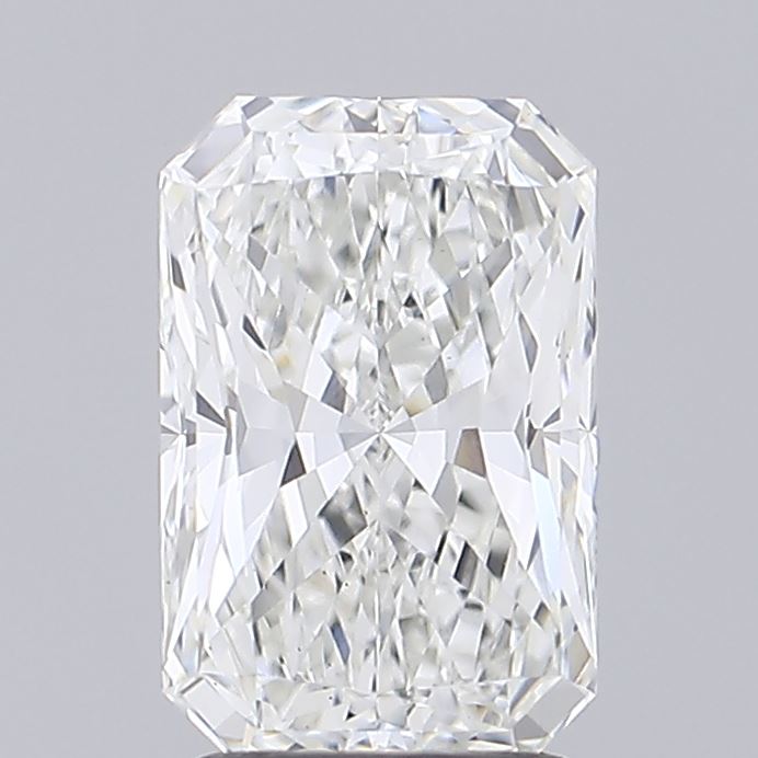 2.05 carat radiant lab grown diamond G color VS1 clarity