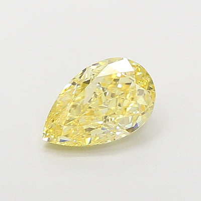 1.53 carat fancy intense yellow pear lab grown diamond VVS2 clarity