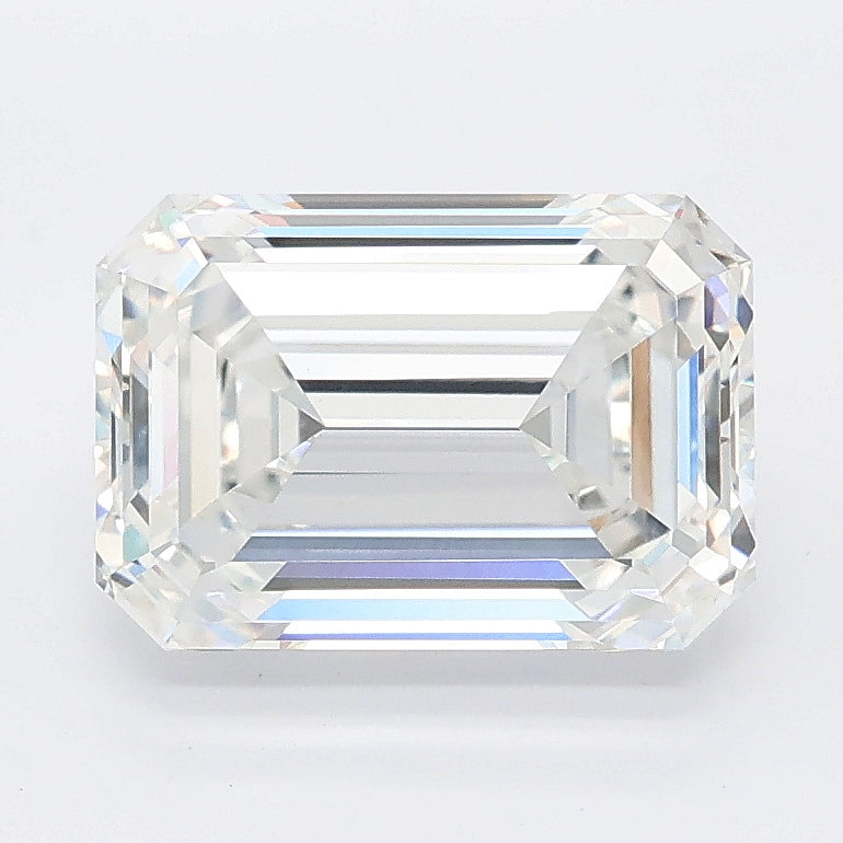 3.03 carat emerald lab grown diamond E color VVS2 clarity