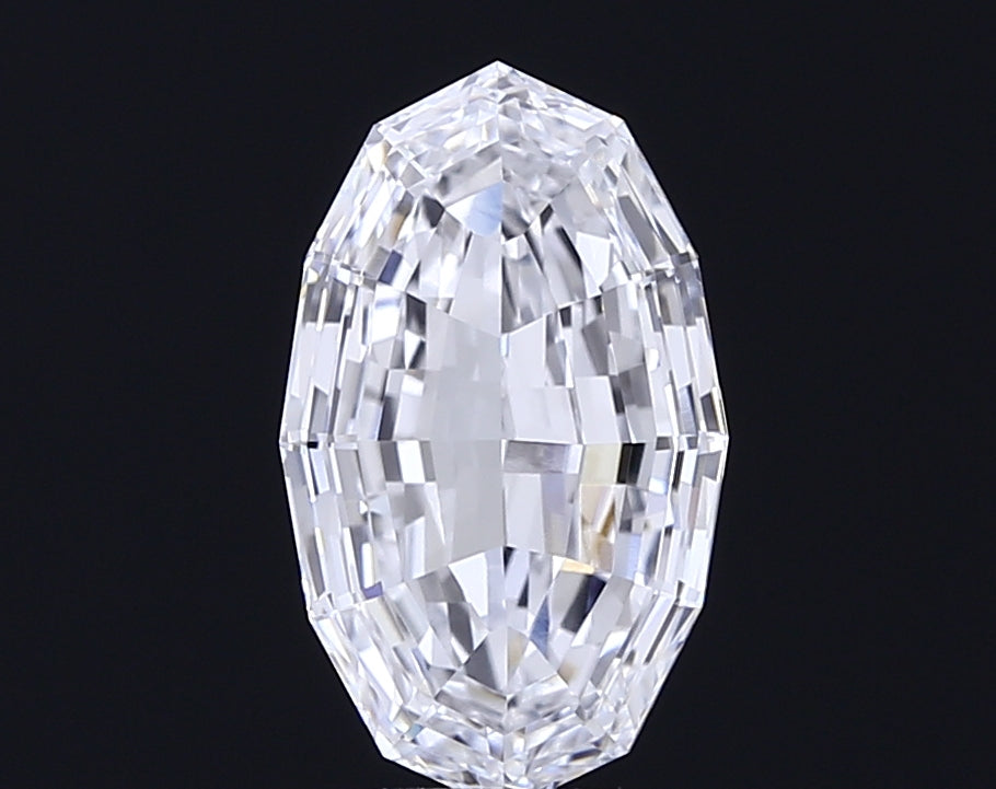 3.02 carat oval lab grown diamond E color VVS2 clarity