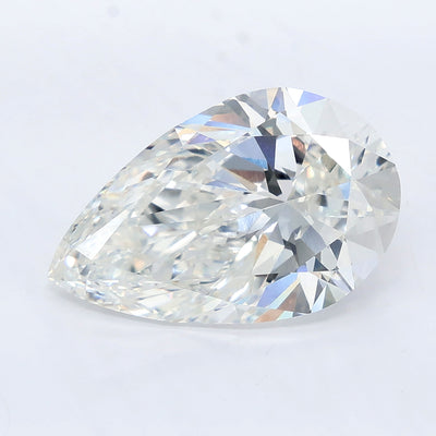 7.25 carat pear lab grown diamond F color VVS2 clarity