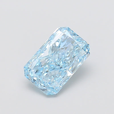 1.80 carat fancy vivid blue radiant lab grown diamond VS1 clarity
