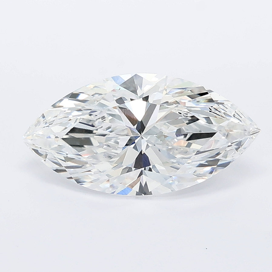 2.01 carat marquise lab grown diamond D color VVS2 clarity
