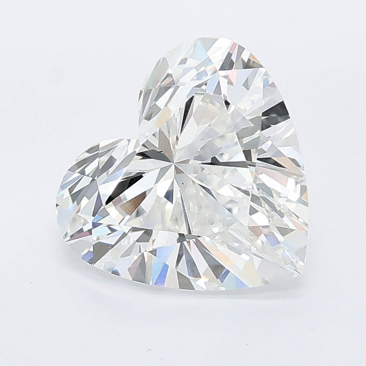 2.04 carat heart lab grown diamond E color VS1 clarity