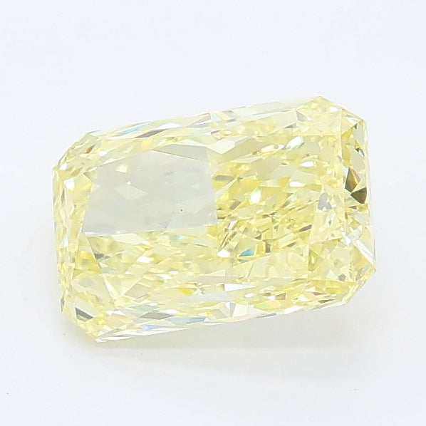1.22 carat fancy intense yellow radiant lab grown diamond VS1 clarity