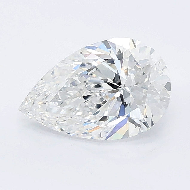 1.00 carat pear lab grown diamond E color VS1 clarity