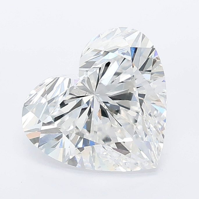 2.04 carat heart lab grown diamond E color VS1 clarity